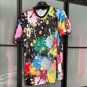 Colorful Splatter Short Sleeve Tee